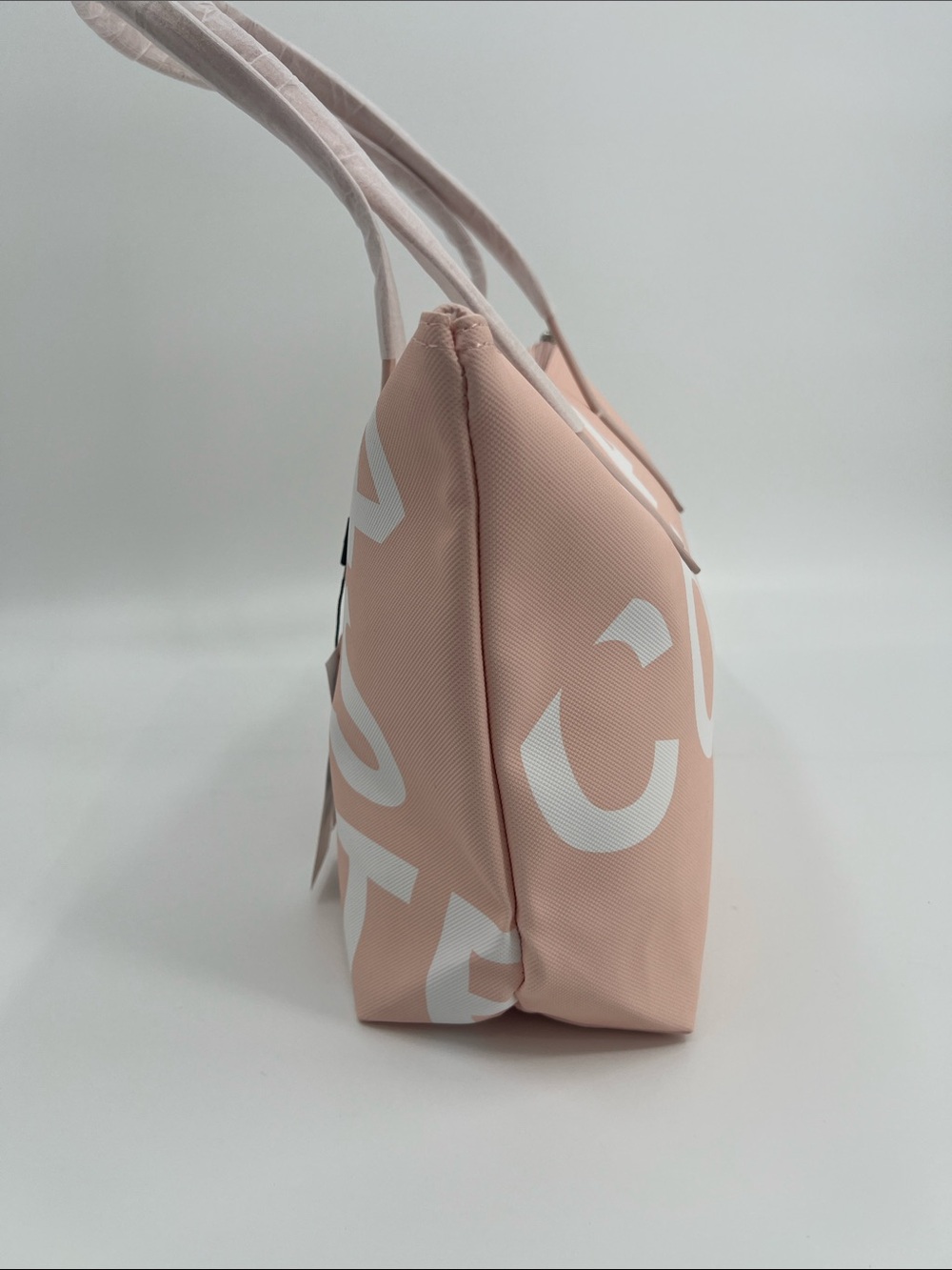 Lacoste Pink & White Logo Graphic Tote - Picture 6 of 13